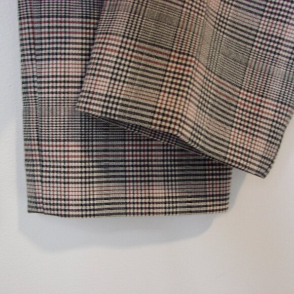 Theory Treeca 2 Glen Plaid Wool Pant Trousers Deco Portland Ankle Stretch  4 - Picture 16 of 16